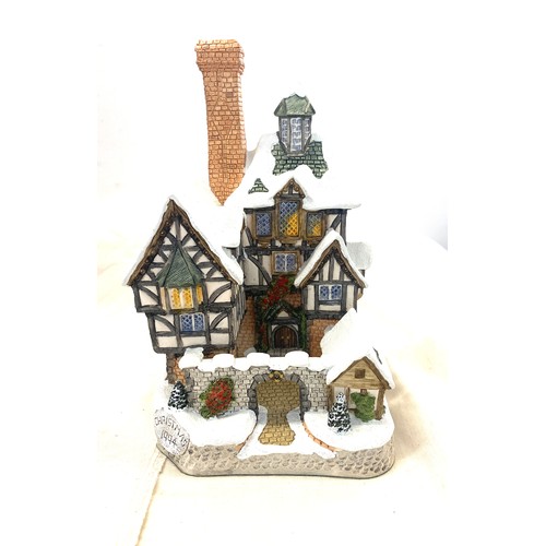 159 - 3 David winter cottages includes the scrooge family home, Scrooges school, old joes beetling shop 2 ... 