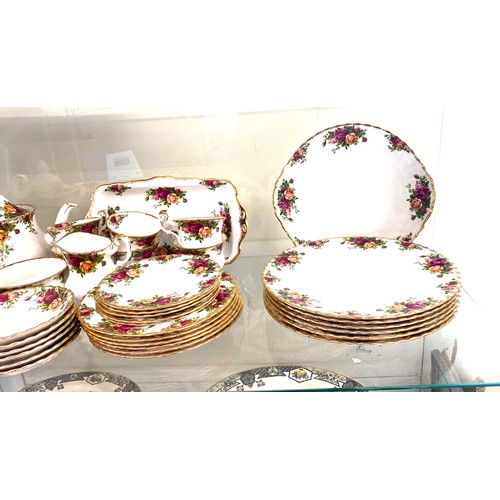 501 - 35 Pieces of Royal Albert tea and dinner ware includes teapot plates etc