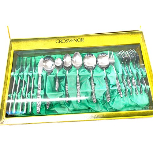 118 - Grosvenor six placed setting cutlery set boxed