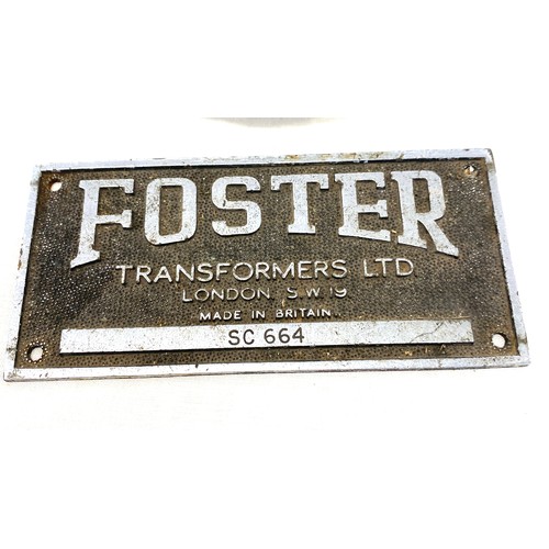 104 - Vintage signs cafè and foster transformers