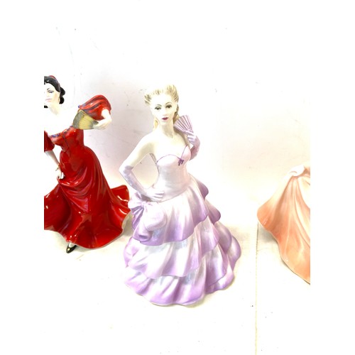 370 - The Coalport lady figures includes Grand entrance, Bolero Roamny Dance over all good condition