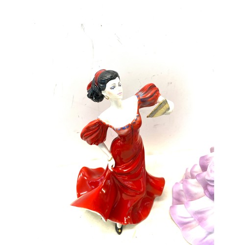 370 - The Coalport lady figures includes Grand entrance, Bolero Roamny Dance over all good condition