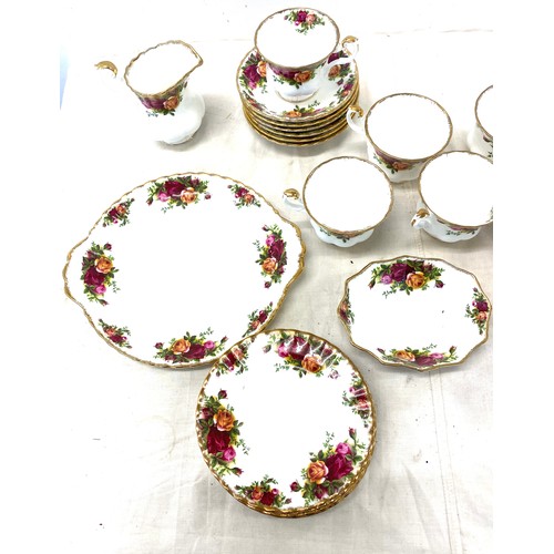 202 - Part Royal Albert tea service 23 pieces includes cups saucers etc