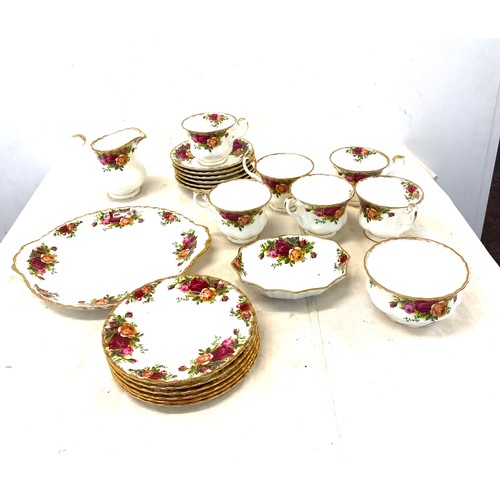 202 - Part Royal Albert tea service 23 pieces includes cups saucers etc