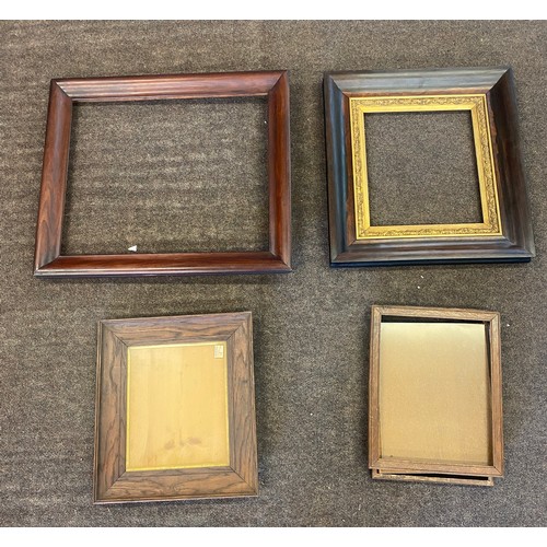 295A - Large selection of vintage wooden frames largest measures approx 22.5