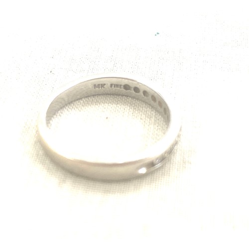 450A - Ladies 14k and diamond dressing weight approx 2.7g hallmarked, Gents 9ct gold wedding band weight ap... 