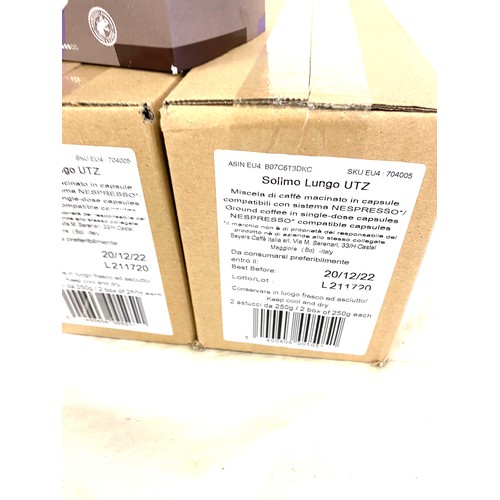 101 - 10 Boxes of 50 Solimo Lungo coffee capsules expiry date 10/12/22