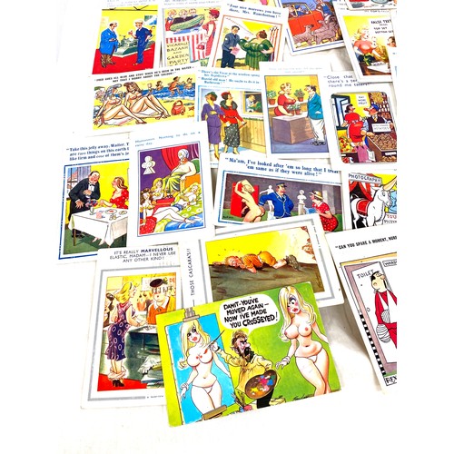 584 - Large selection of vintage characteristic postcards