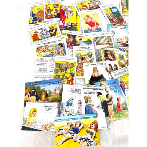 584 - Large selection of vintage characteristic postcards