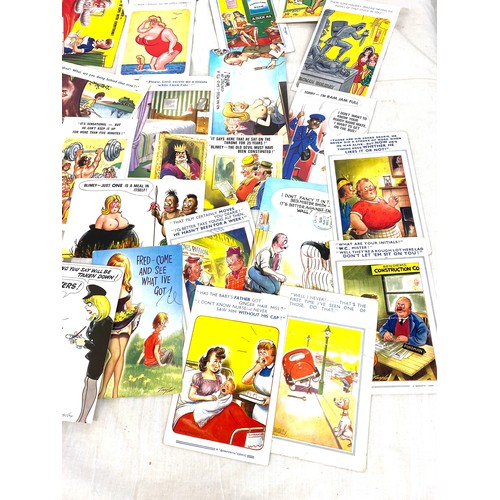 584 - Large selection of vintage characteristic postcards