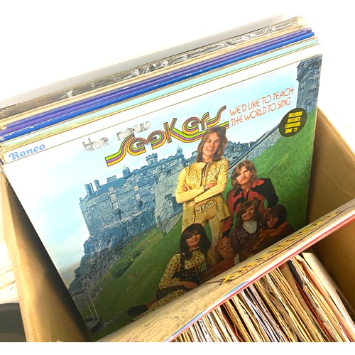 278 - Box of assorted LP's, 45 records