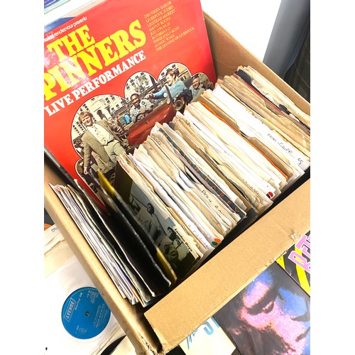 278 - Box of assorted LP's, 45 records