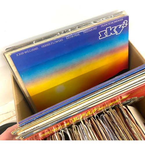 278 - Box of assorted LP's, 45 records