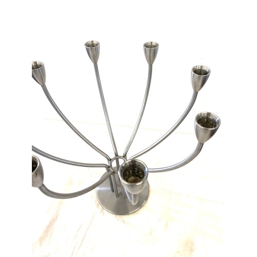 189 - Metal candelabra height approx 13.5