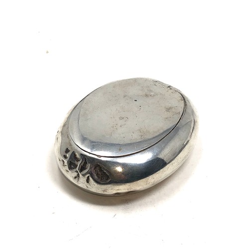 37 - Cinese wang king silver tobacco box weight 91g age related dents