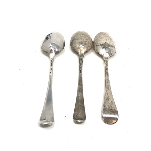 41 - 3 antique silver table spoons weight 186g