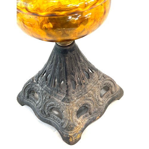 127 - Vintage oil lamp, with funnel