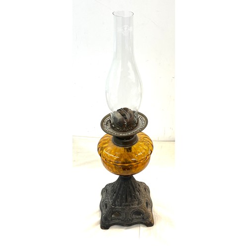 127 - Vintage oil lamp, with funnel