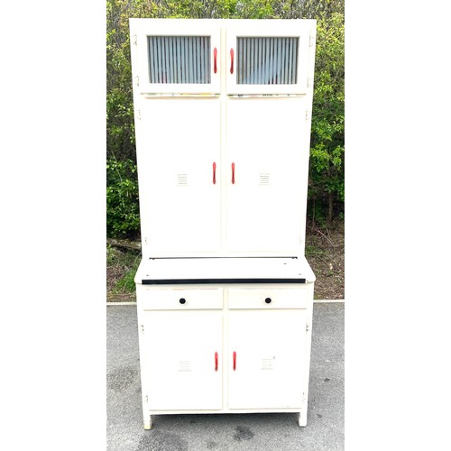 476 - 1960's painted kitchen cabinet, approximate measurements: Height 71 inches, Width 31 inches, Depth 1... 
