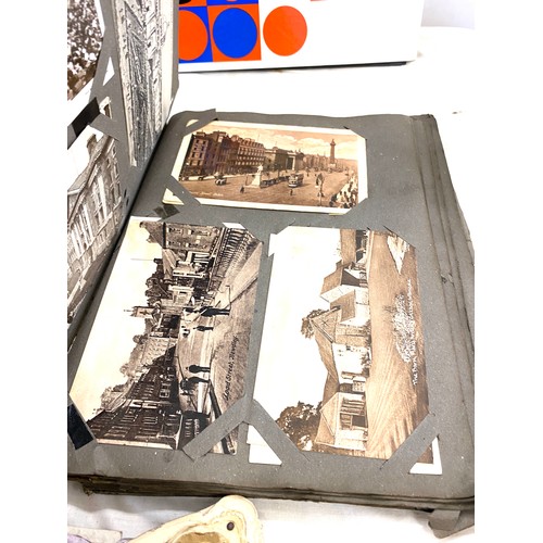 503 - Selection of antique and later photographs and postcards