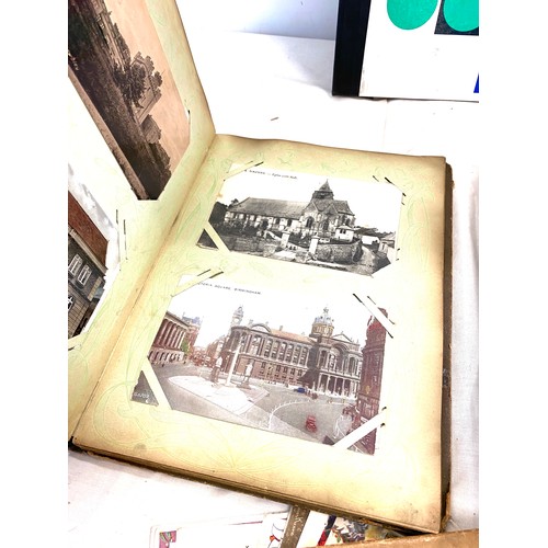 503 - Selection of antique and later photographs and postcards