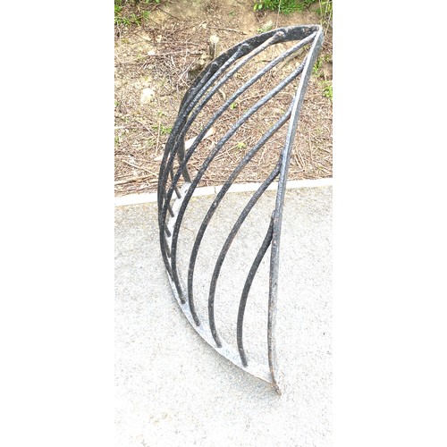 454 - Wrought iron haywaine 30 x 32 inches