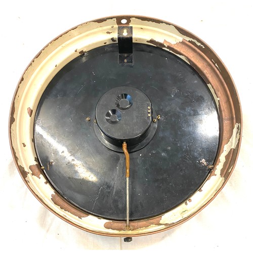 502 - Vintage Brass Smiths RAF Wall clock, approximate diameter: 14 inches, untested