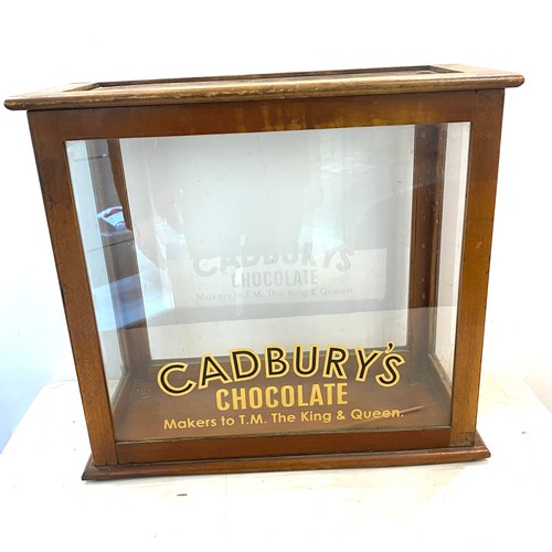 491 - Cadburys advertising case, approximate measurements: Height 16 inches, Width 17.5 in ches, Depth 9 i... 