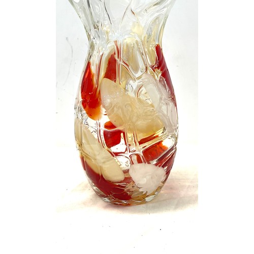 154 - Large art glass vase 13