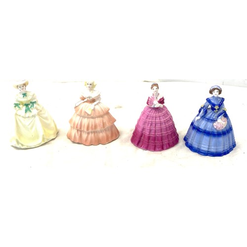 497 - Selection of 4 Coalport lady figures includes Autumn time, Spring time, Winter time, Summer time