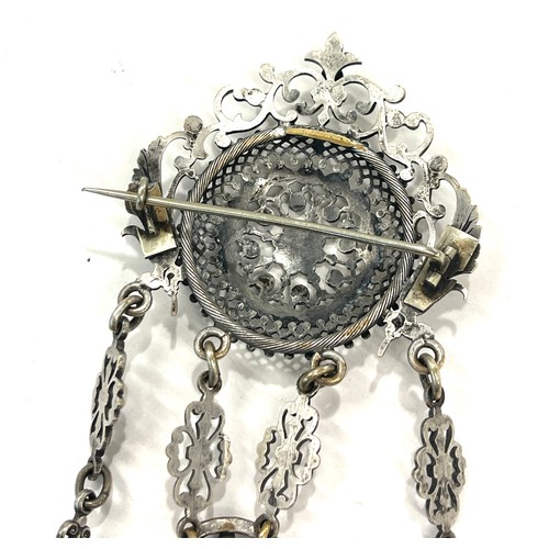 531 - Antique Georgian white metal chatelaine