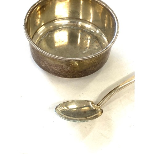 514 - A silver miniature bowl and spoon, Birmingham