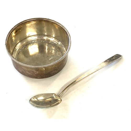 514 - A silver miniature bowl and spoon, Birmingham