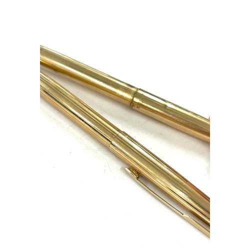 485 - Gold tone Parker pen and pencil set