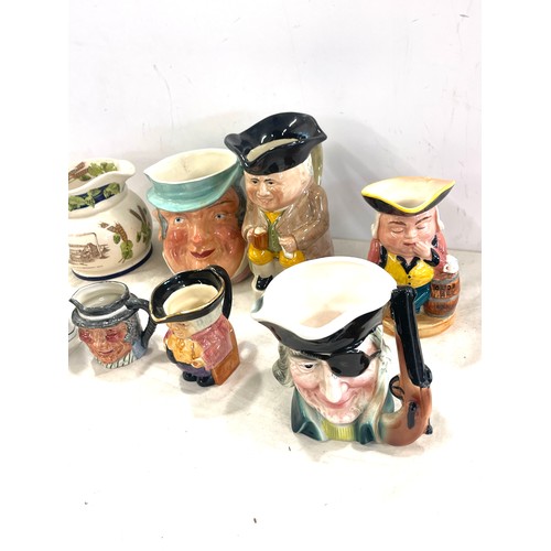 17 - Selection of vintage toby jugs to include Staffordshire etc