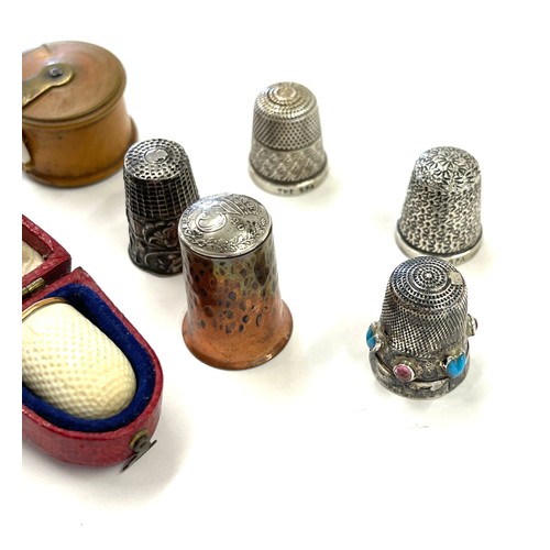 506 - Selection antique and later thimbles