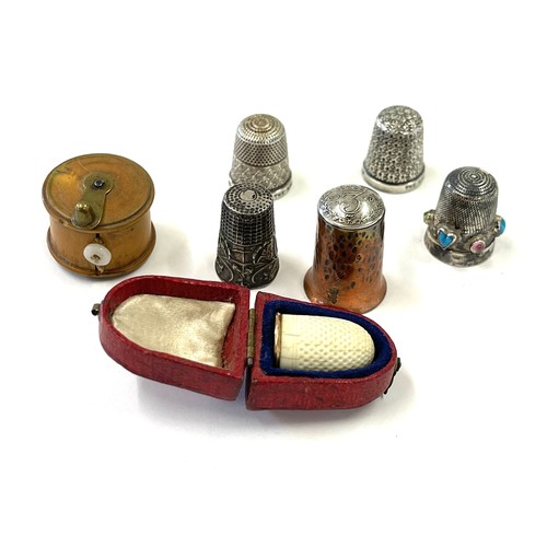 506 - Selection antique and later thimbles