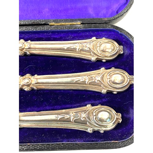 502 - Cased Silver hallmarked christening knife, fork and spoon set