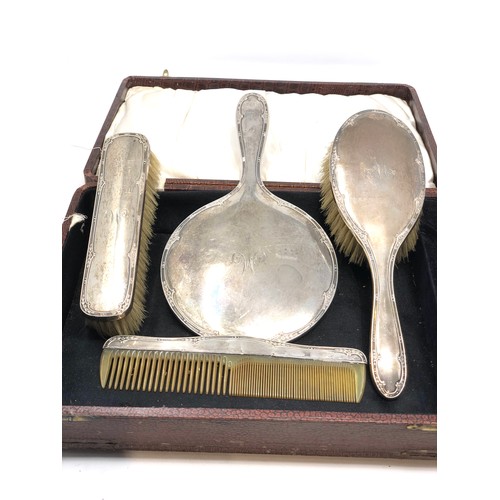 45 - Antique Silver brush set