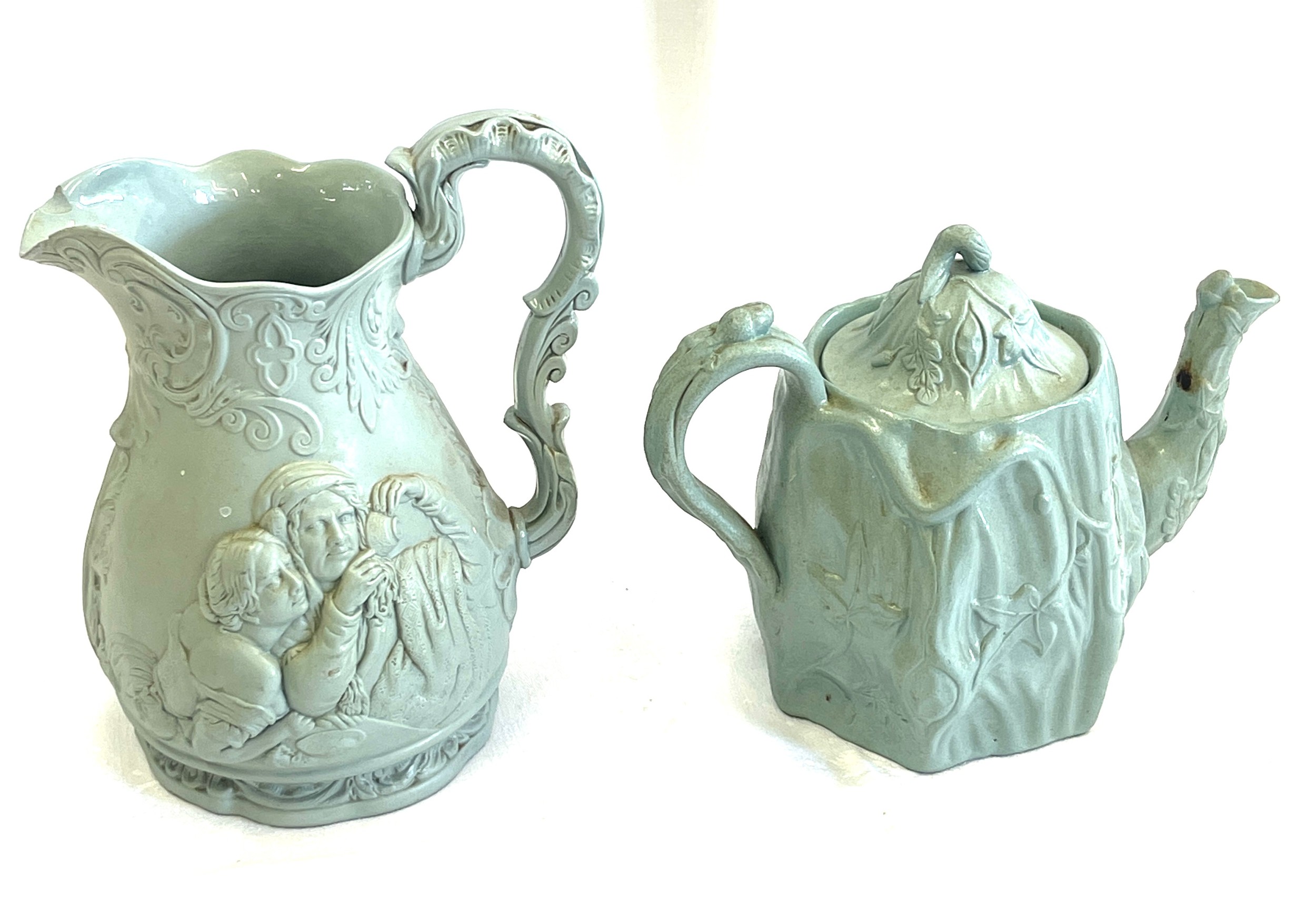 Antique Edward deals Walley Cobridge Staffordshire Goddess Diana Pitcher