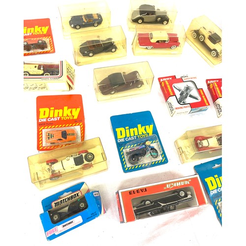 230 - Selection of die cast cars includes corgi, match box, air fix etc