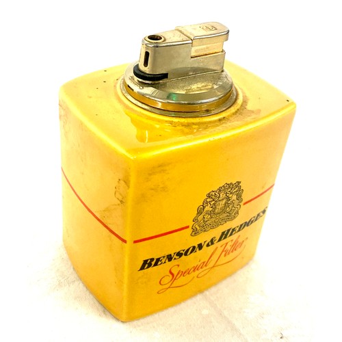 benson and hedges cigarette lighter Vintage Benson and Hedges advertising table lighter, untested, approximate  height 5 inches