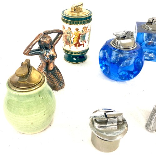 116 - Selection of vintage lighters / table lighters, all untested