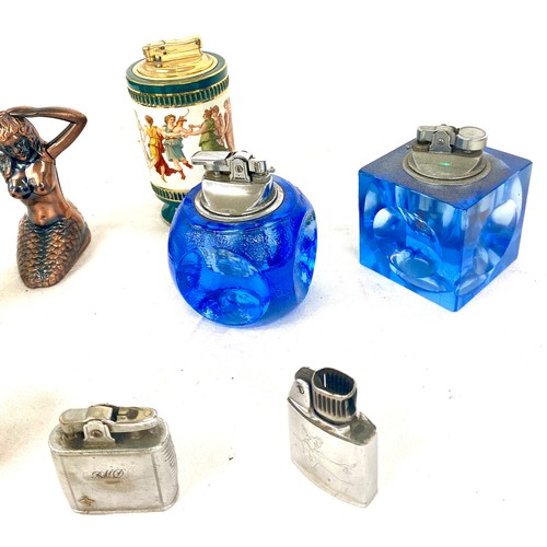 116 - Selection of vintage lighters / table lighters, all untested