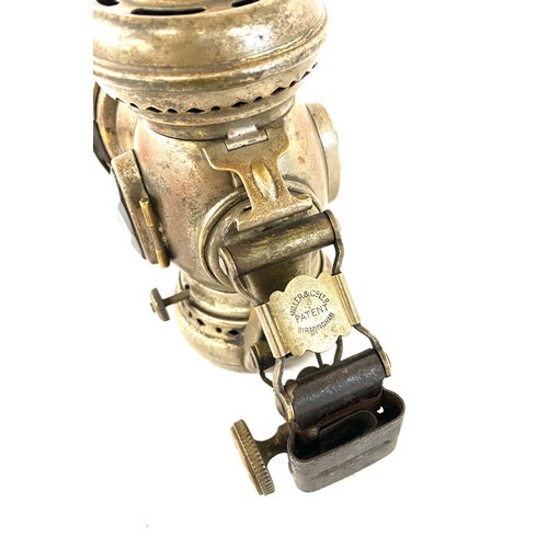 601 - Antique H Miller & Co Excelite bicycle oil lamp