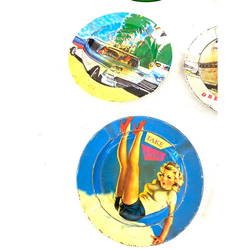 110 - Selection of advertising ashtrays, pottery and glass