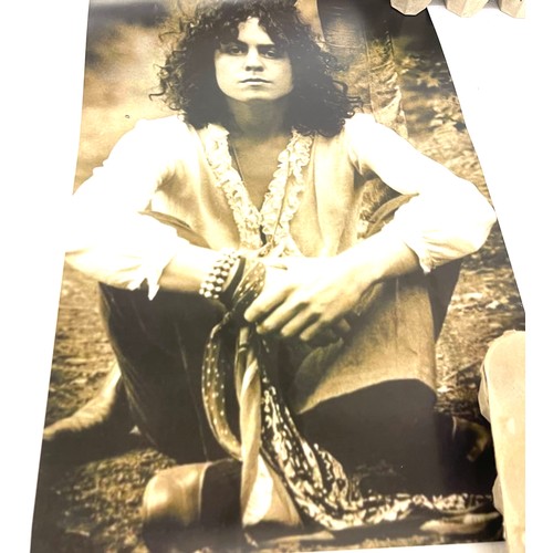 377 - Selection of wall posters, to include Ozzy Osbourne, Billy Idol, T Rex various sizes