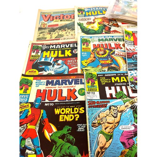 139 - Quantity of comics to include Hulk, Victor, Warlock, Bullet etc