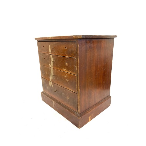 235 - Vintage miniature chest, approximate measurements: Height 13 inches, Width 12 inches, Depth 9 inches