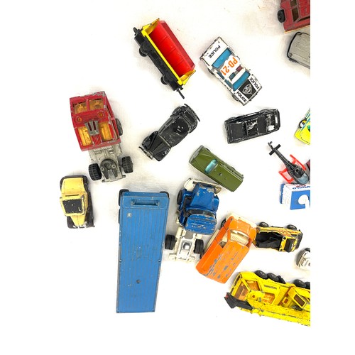 75 - Box of assorted cars includes corgi, hot wheels etc